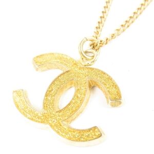 Authentic Vintage CHANEL Gold Logo Necklace 2005 F/W Collection